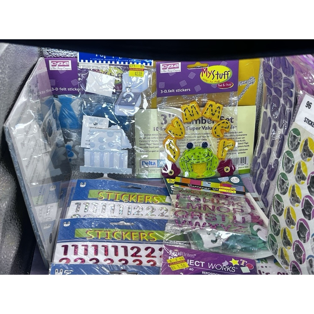 Scrapbook Stickers Embellishments HUGE Lot Craft Supplies Scrapbooking Stencils